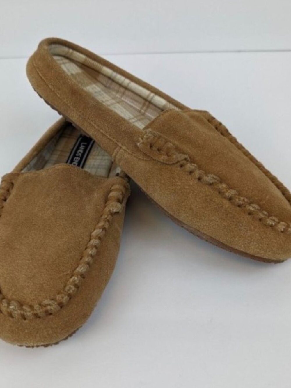 Women's Lands End Moccasins Slip On House Slippers